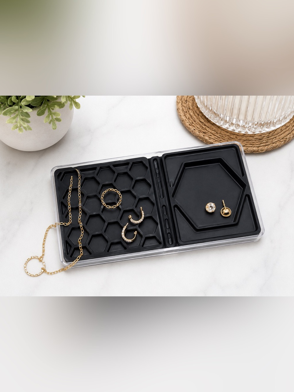 Set of 2 jewelry organizers for drawer